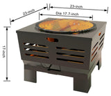 Fire Beauty Stove Bonfire with Stand, Smokeless Fire Pit | Wood Burning Firepit with Ash Pan, Portable Outdoor Firepit Fire Beauty