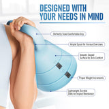 EAST MOUNT 15LB Adjustable Kettlebell Set – 3-in-1 (5/9/15 LB), Compact Adjustable Weights, Wide Triangle Handle and Wrist-Friendly Design, Blue
