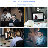 Cyezcor Video Conference Lighting Kit， Ring Light for Computer