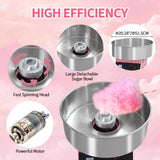 Commercial Cotton Candy Machine, Electric Floss Maker With Stainless Steel Bowl, For Home Party Carnival,pink