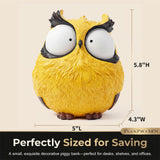 OlethRoryLe Owl Statue for Home Decor owl Gifts Unique Home Decor（Yellow ）