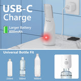 Momfree Portable Bidet for Travel - Rechargeable Electric Travel Bidet Peri Bottle with Adaptor & 3 Speed Modes, IPX7 Waterproof Portable Bidet for Women Men Baby Pregnancy Postpartum Personal Hygiene