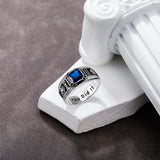 Oseew 2027 Class Graduation Ring Personalized Men High School