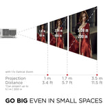 ViewSonic LS921WU 6000 Lumens WUXGA Short Throw Laser Projector for 200 Inch Screen, Dual HDMI, White