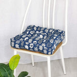 HXAZGSJY Chair Cushions for Dining Chairs Bohemian Soft Patio Chair Pads Indoor Office Home Kitchen Square Dining Chair Cushion Pillow Blue Cat 20"x20"x4"