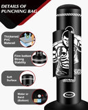 Standing Punching Bag for Adults Teens, 70" Heavy Punching Bag with Stand, Heavy Bag Inflatable Kick Boxing Bag Training Equipment Bags for Training MMA Muay Thai Fitness YORWHIN