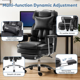 Home Office Desk Executive Chair - Ergonomic Big Tall High Back with Footrest & Lumbar Support