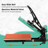 Heat Press Machine, Slide-Out Semi-Automatic T Shirt Press Machine, 110V 2000W Clamshell Heat Press,