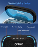 onlikin 35W Ultrasonic Jewelry Cleaner, 45KHz Retainer Cleaner for Jewelry, 5 Timer & 3 Power Modes, Eyeglasses, Rings, Watch Strap, Dentures - 20oz, 304 Stainless Steel Tank, Quiet <38dB (Black)