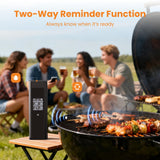 Grebilux Wireless Meat Thermometer with 2 Color-Coded Probes, ±1.8℉ Accuracy, IP67 Waterproof, App Control & Real-Time Monitoring, Two-Way Alerts