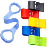Resistance Bands for Working Out 6 Pack Resistance Bands for Arms,Elastic Pilates Flexbands for Physical Therapy Yoga, Stretch Exercice Loop Bands for Booty Legs