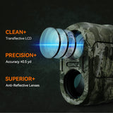 Range Finder for Shooting High Precision ±0.5 yd, Hunting Rangefinder Up to 656 Yards, Laser Range Finder (Camo) ACPOTEL
