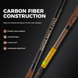 Carbon Fiber Fishing Gaff Saltwater Fish Gaff with S316 Stainless Steel Fishing Hook (Brown Gaff - 7' - 4'' Hook) TRHUNTER