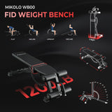 Mikolo Power Cage, Power Rack with Cable Crossover System