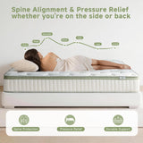 Queen Size Mattress 12 Inch, Medium Firm Memory Foam Hybrid Mattress with Individual Pocket Spring - Pressure Relief, Motion Isolation, Cool Sleep, 60" x 80"