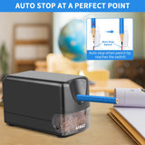 AFMAT 6 Holes Electric Pencil Sharpener and Heavy Duty Electric Pencil Sharpener for 6-11mm Pencils