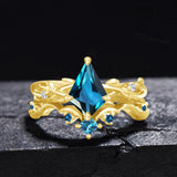 Topaz Wedding ring set (Topaz) Kite