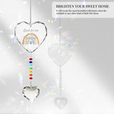 Pet Memorial Gifts for Dogs Cats - Look for me in the Rainbows Crystal Suncatcher Pet Loss, Pet Sympathy, Rainbow Bridge Sympathy Gifts for Loss of Dog Cat, Thoughtful Dogs and Cats Remembrance