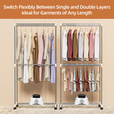 Clothes Dryer, 1000W Drying Machine for Laundry Double Layers PTALSEAW