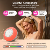 Gsou Shower Speaker Bluetooth Waterproof with 5 White Noise Sounds & 4 LED Light Modes | Portable Speaker for Bathtub, IPX6 Waterproof, Smart Bath Timer, Relaxation Spa Gifts for Women Men
