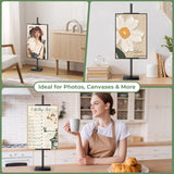 Rofio Adjustable Tabletop Easel, Picture Frame & Sign Display Stand, Black