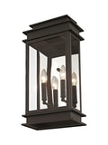 Livex Lighting 2018-07 Princeton Outdoor Wall Lantern, Bronze