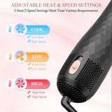 Hair Dryer Brush Blow Dryer Brush Straightener, 4-in-1 Professional 1200W Ionic Hot Air Brush Styler with Ceramic & Tourmaline Technology, One Step Hair Dryer & Styler Volumizer for All Hair Types