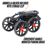 Bag Boy Quad Pro Push Cart, Navy/Red Bag Boy