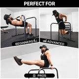 KAKICLAY 2026 Upgrade World's Best Strongest Premium Dip Bars with Adjustable Ultra-Stable Settings & Non-Slip Feet - USA Original Patent, USA Designed, USA Shipped, USA Warranty