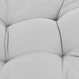 2pcs Portable Chair Cushion Polyester Ergonomic Pad with Fixing Strips