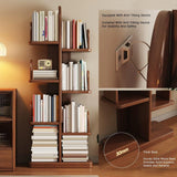 Tree Bookshelf,Vertical Storage Bookcase,Book Organizer Shelves