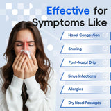 Nose Wash Cleaner Pressure Irrigation, Neti-Pot 3 Modes 2 Jet with 300ml medcodes