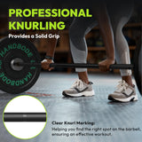 Olympic Womens Barbell Bar 6.5 ft, 35lb/15kg Weightlifting Bar for Powerlifting, Bench Press, Deadlift, Squat - 1000 lb Capacity, Home & Gym Strength Training, Black & Silver