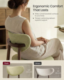VASAGLE Wooden Dining Chairs Set of 6, Upholstered Kitchen Chairs