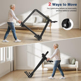Redliro Walking Treadmill for Seniors - Foldable Senior Treadmill with 0%-2% Incline, Long Handrails - 300 lbs Capacity Home Recovery Fitness