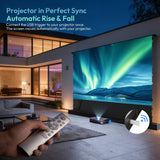 NothingProjector Motorized ALR Screen for Ultra Short Throw Projector, 85% Ambient Light Rejecting, 100 inch, Floor Rising, 4K/8K UHD, Active 3D, Anti Daylight, Electric Retractable Automatic NothPJ