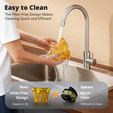 AIRMSEN Juicer Machines, 5.8" Feed Chute Cold Press Juicer for Whole Fruit and Vegetable, 2.2 qt Auto-Feed Time-Saver, 7+1-Stage New Upgraded Auger Slow Masticating High Yield, Easy to Clean Black