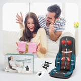 Neck Back Massager with Heat, Massage Chair Pad with Compression, Full Body Chair Seat Massager for Neck, Back and Shoulders, Gifts for Men, Women Snailax