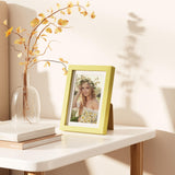 decorUhome 5x7 Picture Frame Set of 10, Display Photos 4x6 with Mat or 5x7 Unmatted for Picture Frames Collage Wall Decor, Gold