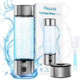 Hydrogen Water Generator Bottles, Hydrogenated Water Bottle with SPE PEM Technology, 460ml(16OZ) Hydrogen Water Bottle Generator for Home, Office, and Travel-Certified H2 Generator-Gift Box