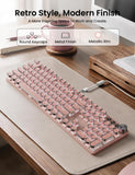 Sablute Wireless Mechanical Keyboard and Mouse Combo, RGB Backlit, KM81