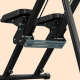 Stair Stepper for Home,Stair Climber Foldable,Large Pedal Vertical Climber Machine for Full-Body Workout,Steppers for Exercise at Home with 300LBS Loading Capacity (Black-MK)