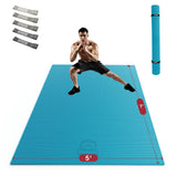 HAPBEAR Extra Large Exercise Mat-7'x5'x8mm(1/3 inch), Non-Slip, Ultra Durable, Thick Workout Mats for Home Gym Flooring Cardio, Yoga Mat