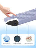 2-in-1 L-Shaped Desk Elbow Pads & & Mouse Pad Set with Wrist Rest, Purple