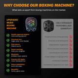FIAMEARMOR 2025 Music Boxing Training Machine for Adults Fitness Equipment Durable Dummy Punching Bag Boxing Machine - Large