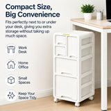 NABOOJ Drawer File Cabinet Rolling Filing Cabinet Office Organizer Unit