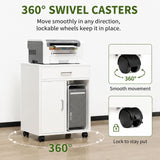 Mobile File Cabinet Office Storage Cabinet with Drawer Under Desk Organizer