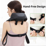 MASGRE Shiatsu Neck and Back Massager with Heat, Upgraded 2600mAh Cordless Shoulder Massager Deep Tissue 6D Kneading with Carry Bag, Massages Pillow for Neck, Back, Shoulder, Body Gifts for Mom Dad