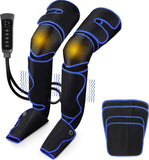 FinityPro FSA Air Compression Leg Massager for Circulation and Pain Relief, Full Leg Compression Boots with Adjustable Extension Straps for Foot Calf Thigh, 3 Modes & 20-Min Auto Shut-Off