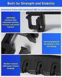 Fishing Rod Holder for Truck Holds 6 Rods, Heavy Duty Aluminum Truck Bed Fishing Pole Holders, Stable Fishing Rod Storage Rack with C-Clamp Mount and Vertical or Horizontal Placement for Space-Saving